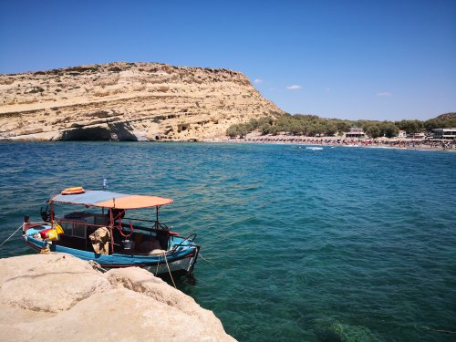 Baie de Matala et ses grottes